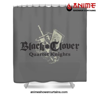 Black Clover Quartet Knight Shower Curtain W59 X H71 / Gray