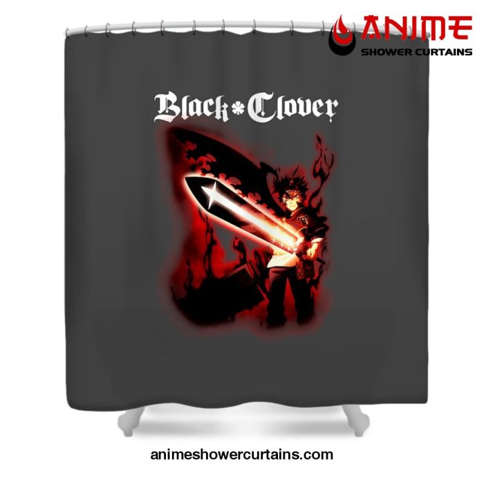 Black Clover Sword Shower Curtain W59 X H71 / Gray