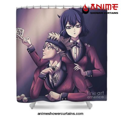 Black Clover X Kakegurui Shower Curtain