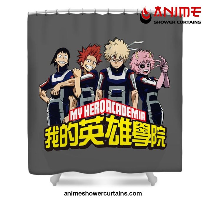 Boku No Hero Mha Shower Curtain W59 X H71 / Gray