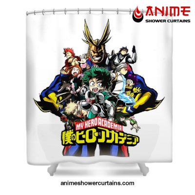 Boku No Hero Shower Curtain W59 X H71 / White