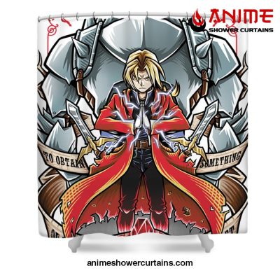 Brotherhood Fullmetal Alchemist Shower Curtain W59 X H71 / White