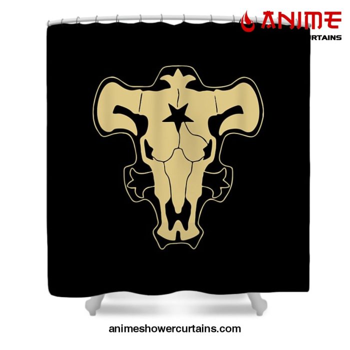 Bulls Shower Curtain W59 X H71 / Black