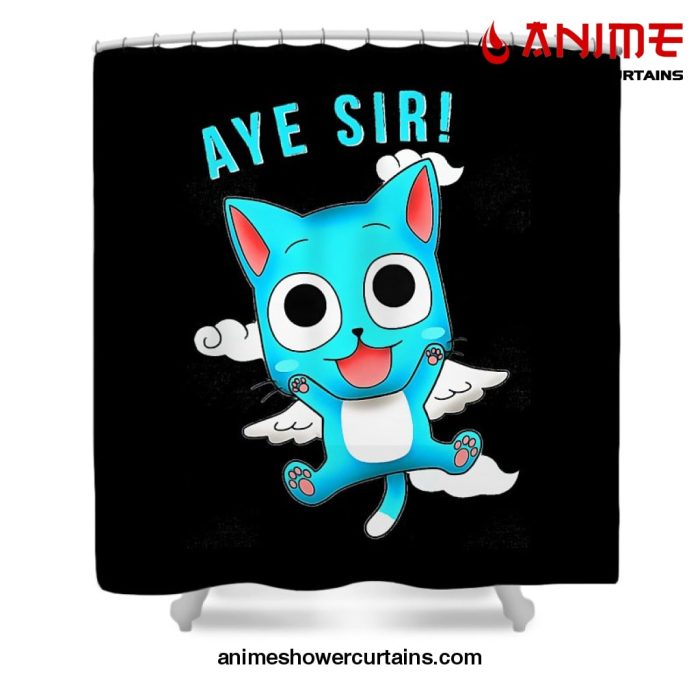 Cat Aye Sir Shower Curtain W59 X H71 / Black