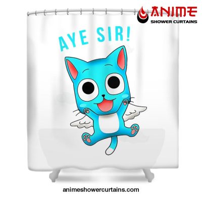 Cat Aye Sir Shower Curtain W59 X H71 / White