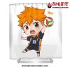 Chibi Hitana Kawaii Shower Curtain W59 X H71 / White