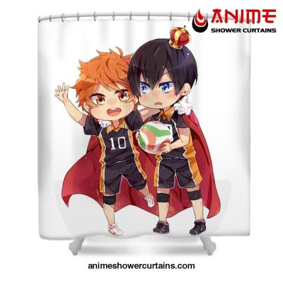 Chibi Hitana Tobio Shower Curtain W59 X H71 / White