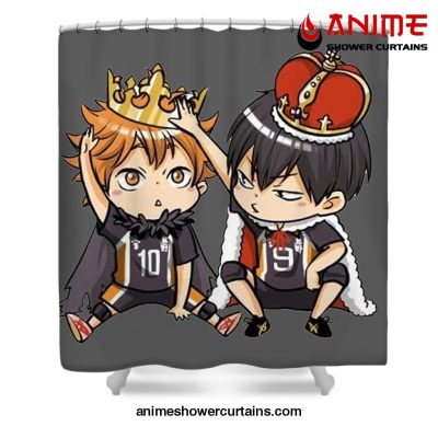 Chibi Tobio Hitana Shower Curtain W59 X H71 / Gray