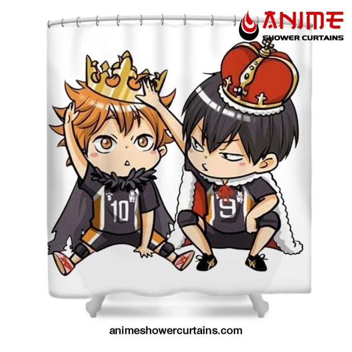 Chibi Tobio Hitana Shower Curtain W59 X H71 / White