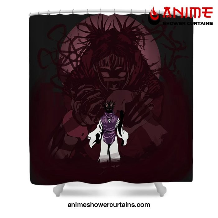 Choco Jujutsu Kaisen Shower Curtain W59 X H71 / Black