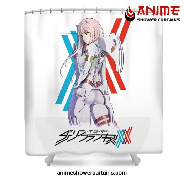 Combinaition Pilote Zero Two Shower Curtain W59 X H71 / White