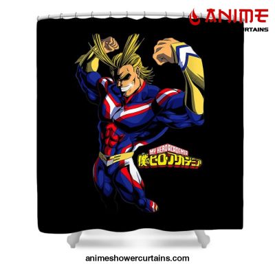 Cool All Might Mha Shower Curtain W59 X H71 / Black