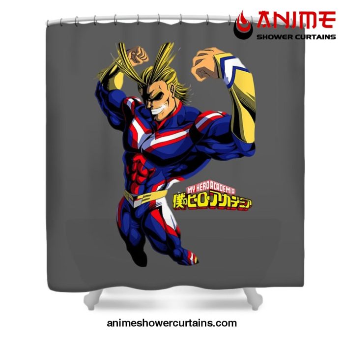 Cool All Might Mha Shower Curtain W59 X H71 / Gray