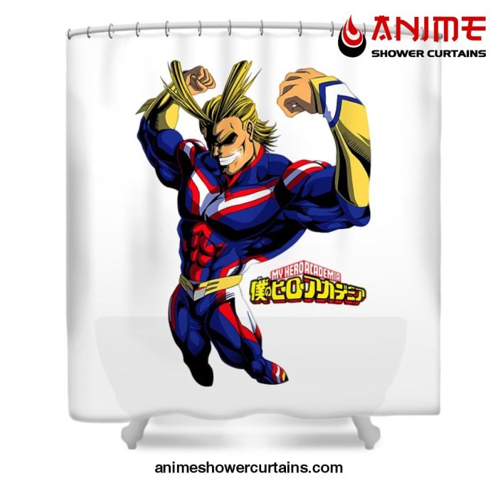 Cool All Might Mha Shower Curtain W59 X H71 / White