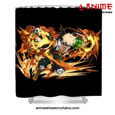 Cool Bakugo Katsuki Shower Curtain W59 X H71 / Black