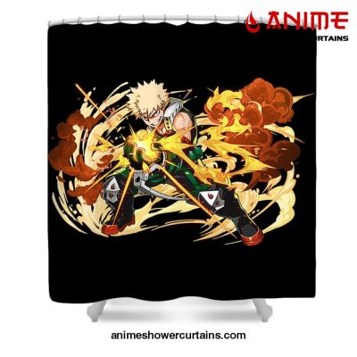 Cool Bakugo Shower Curtain W59 X H71 / Black