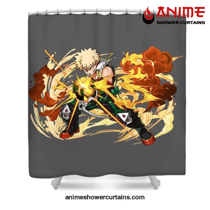 Cool Bakugo Shower Curtain W59 X H71 / Gray