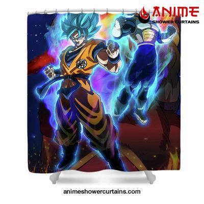 Cool Goku Vegeta Shower Curtain