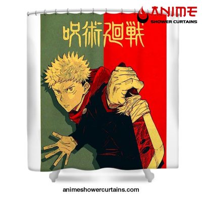 Cool Jjks Yuji Itadori Shower Curtain