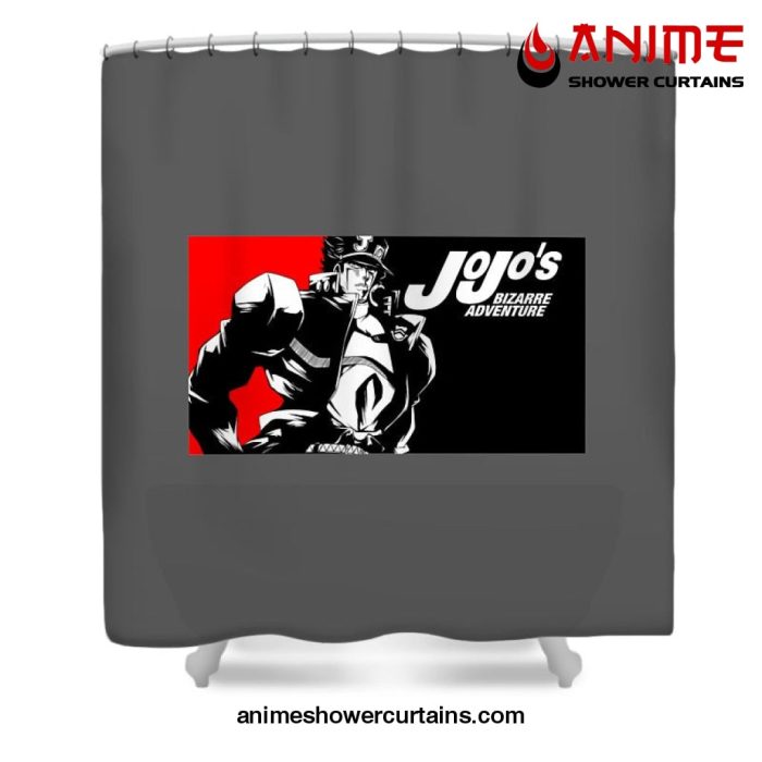 Cool Jotaro Kujo Shower Curtain W59 X H71 / Gray