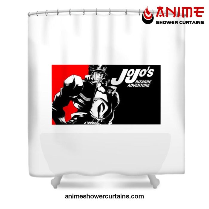 Cool Jotaro Kujo Shower Curtain W59 X H71 / White