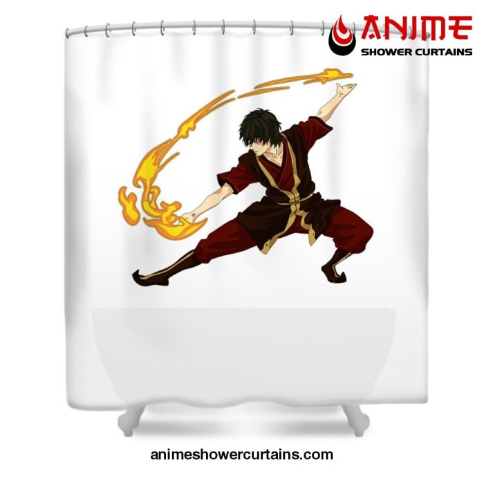 Cool Zuko Shower Curtain W59 X H71 / White