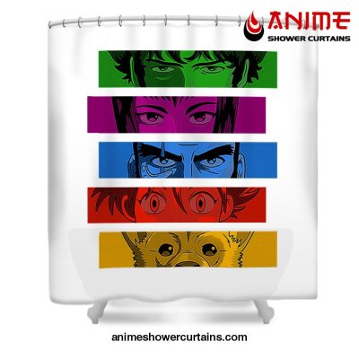 Cowboy Shower Bebop Team Curtain W59 X H71 / White