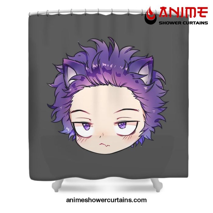 Cute Hitoshi Shinso Shower Curtain W59 X H71 / Gray