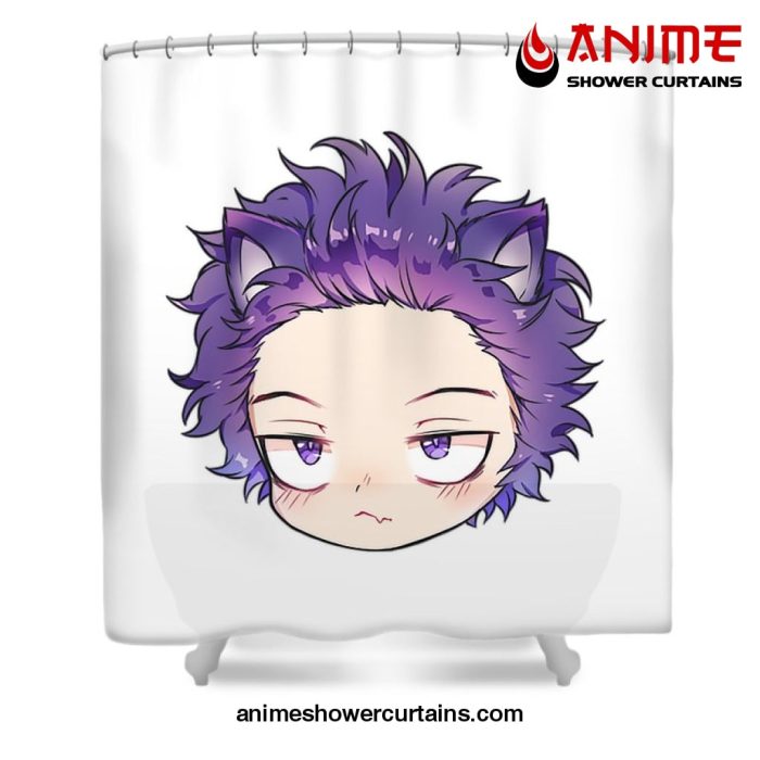 Cute Hitoshi Shinso Shower Curtain W59 X H71 / White