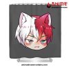 Cute Shoto Todoroki Shower Curtain W59 X H71 / Gray