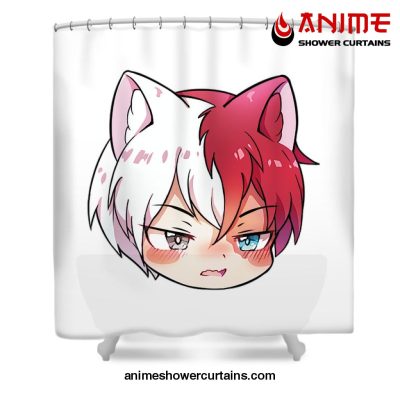 Cute Shoto Todoroki Shower Curtain W59 X H71 / White