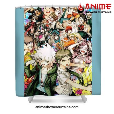 Danganronpa 2 Group Together Shower Curtain