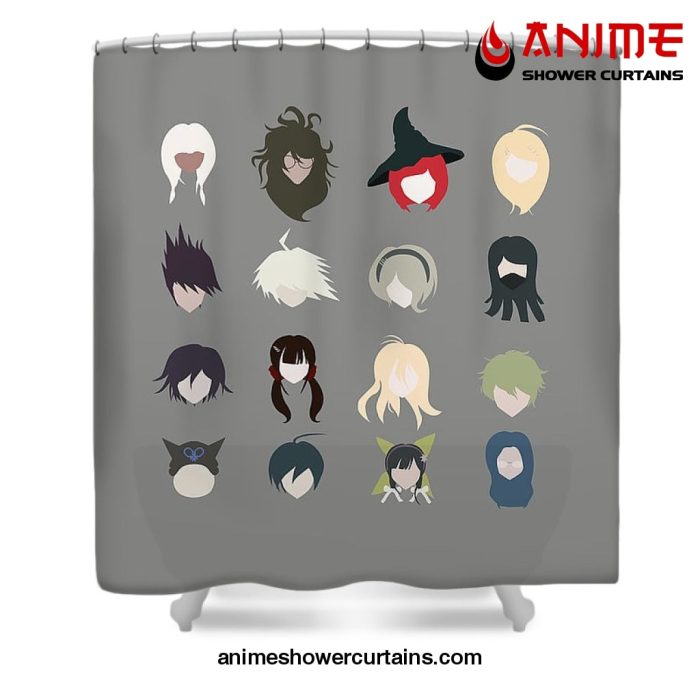 Danganronpa Minimalistic Comforter Shower Curtain