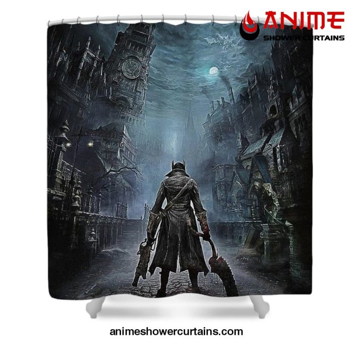 Dark Souls Night Shower Curtain