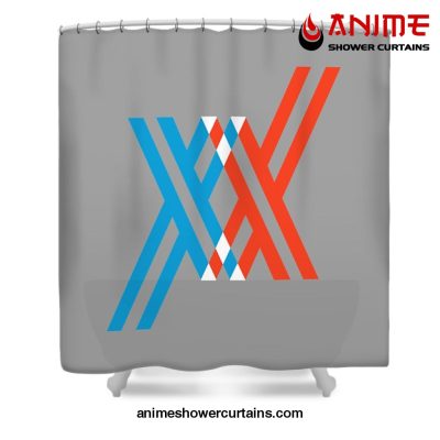 Darling In The Franxx Symbol Shower Curtain W59 X H71 / Gray