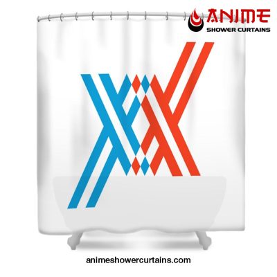 Darling In The Franxx Symbol Shower Curtain W59 X H71 / White