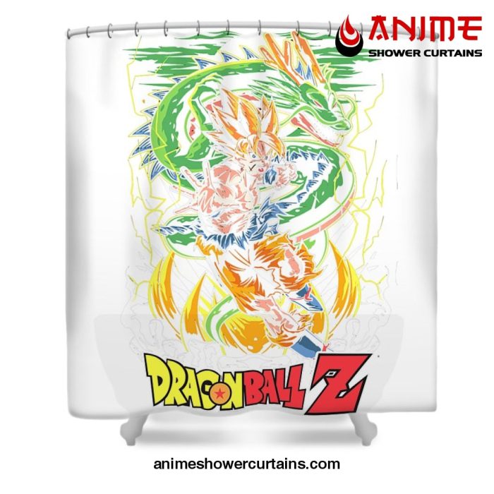 Dbz Shower Curtain W59 X H71 / White