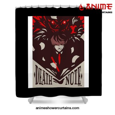 Death Note Shower Curtain W59 X H71 / Black