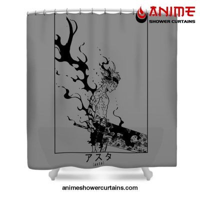 Demon Prince Asta Shower Curtain W59 X H71 / Gray