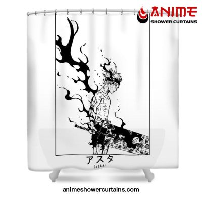 Demon Prince Asta Shower Curtain W59 X H71 / White