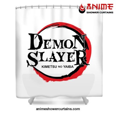 Demon Slayer Circle Shower Curtain W59 X H71 / White