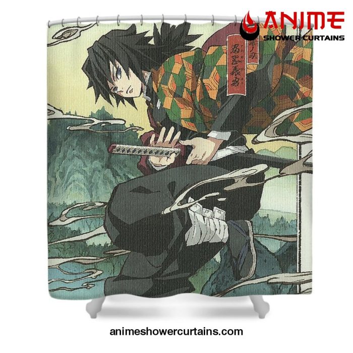 Demon Slayer Giyuu Tomioka Shower Curtain