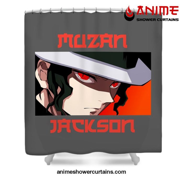 Demon Slayer Muzan Jackson Shower Curtain W59 X H71 / Gray