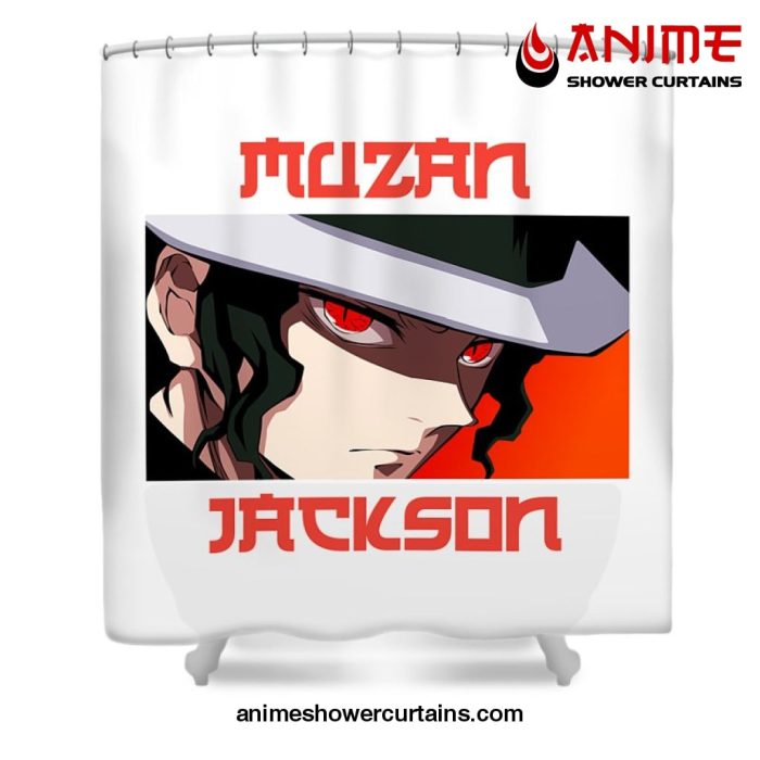 Demon Slayer Muzan Jackson Shower Curtain W59 X H71 / White