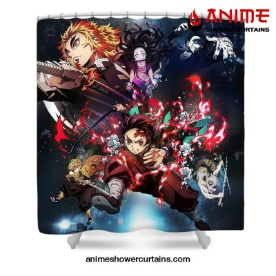 Demon Slayer Poster Shower Curtain