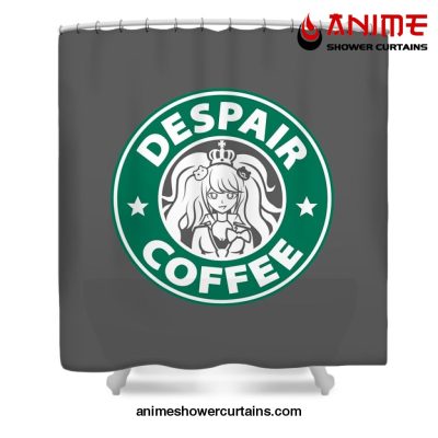 Despair Coffee Danganronpa Shower Curtain W59 X H71 / Gray