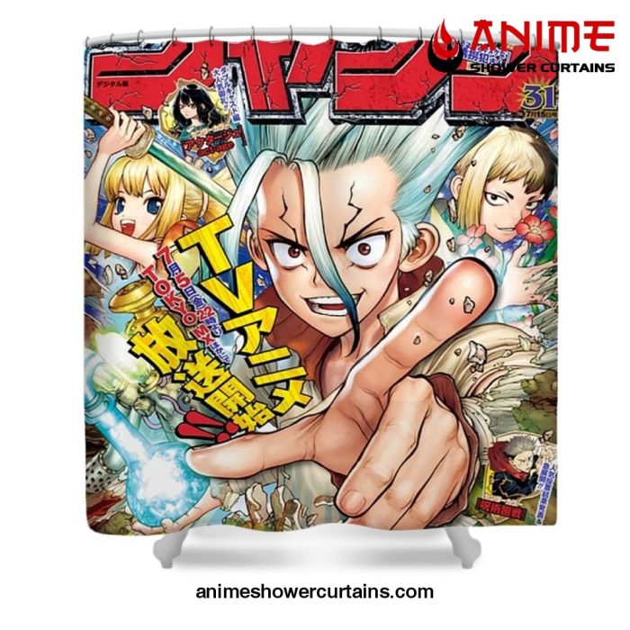 Dr Stone Cast Shower Curtain