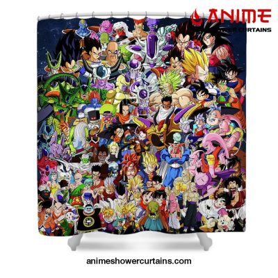 Dragon Ball Characters Shower Curtain