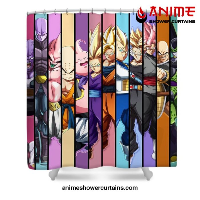 Dragon Ball Z Characters Shower Curtain