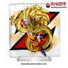 Dragon Ball Z Goku Ssj3 Shower Curtain W59 X H71 / White